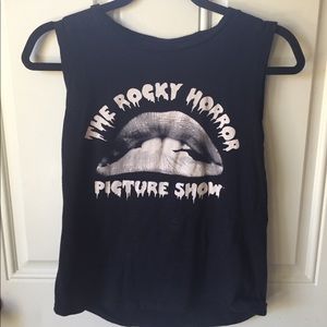 Rocky horror picture show black tank top, small